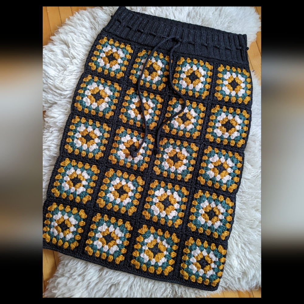 Misha & Puff OS granny square skirt